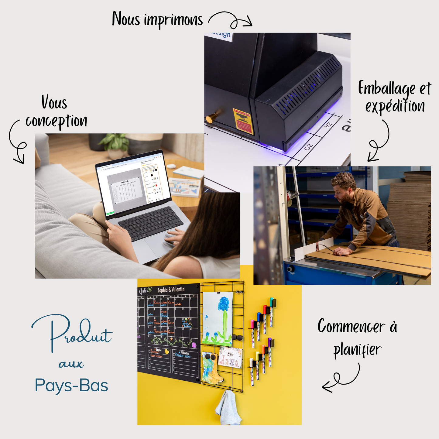 Planificateur magnétique de 2 mois