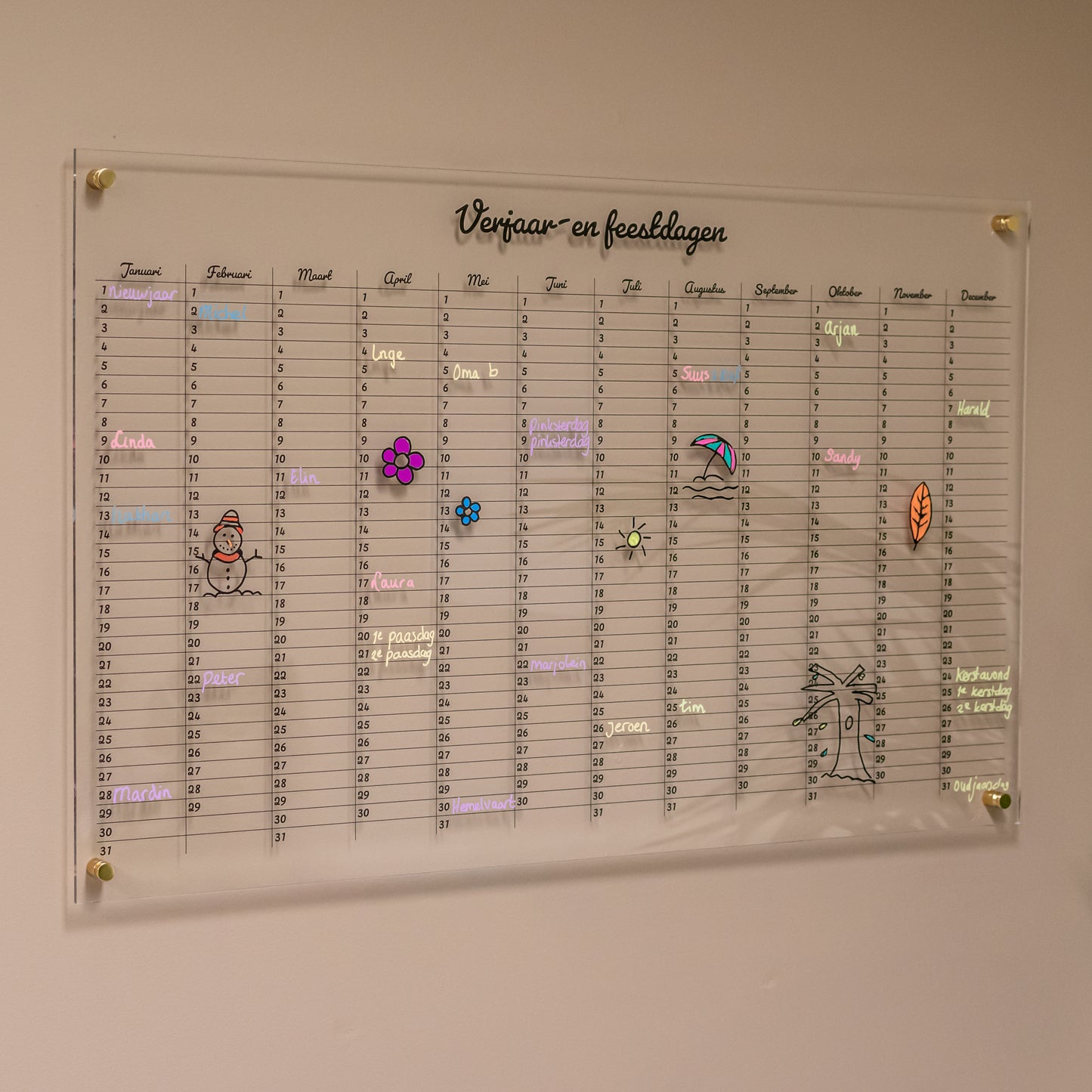 Planificateur annuel