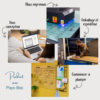 Planificateur hebdomadaire (1 à 6 personnes)