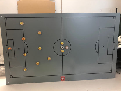 Tableau tactique de football horizontal