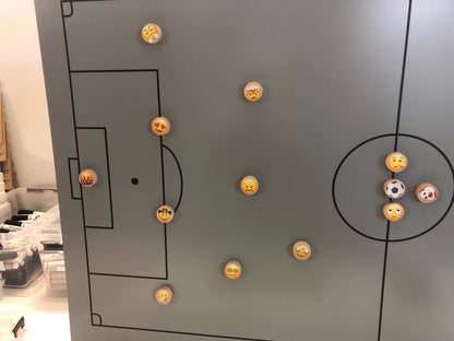 Tableau tactique de football horizontal