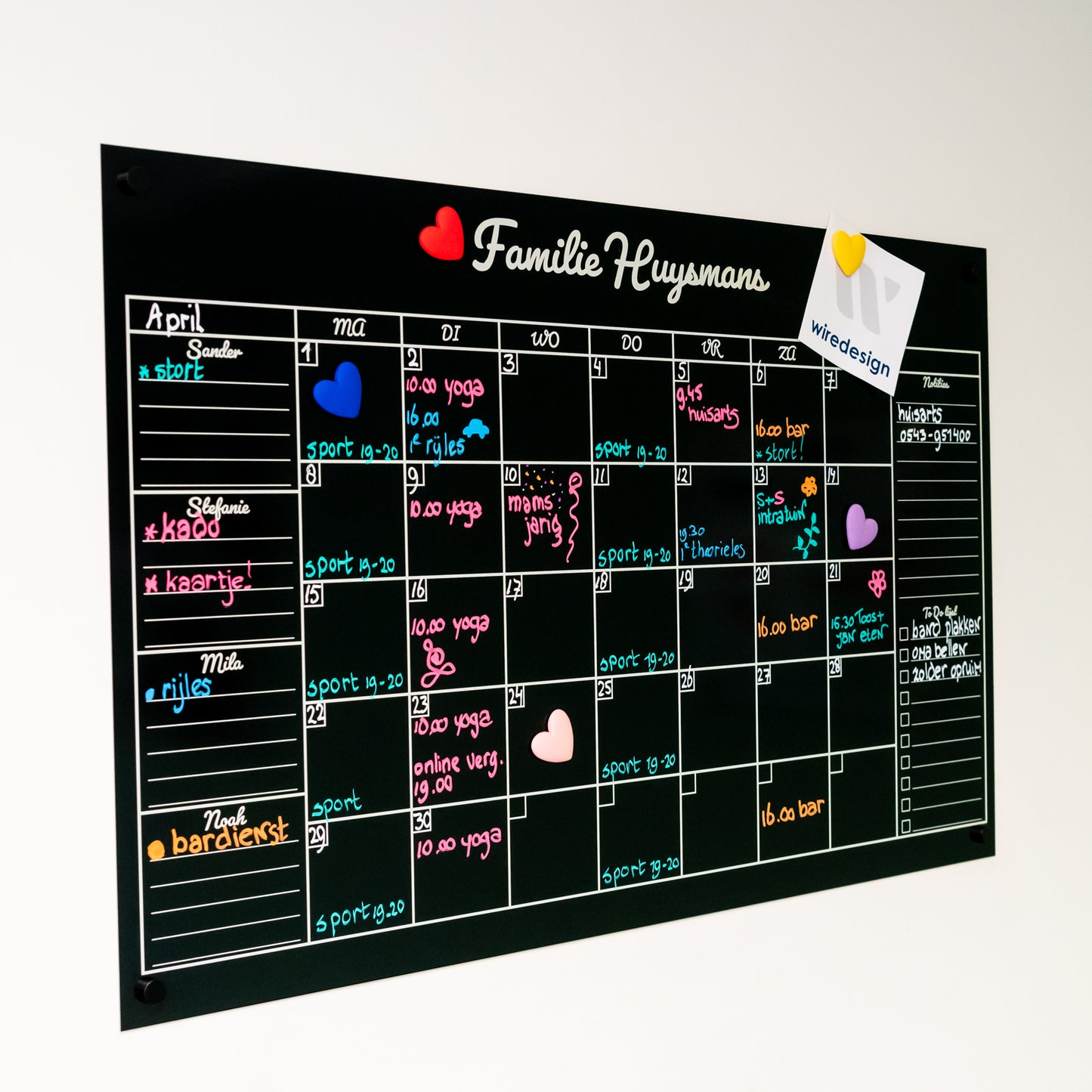 Magnetische Maandplanner