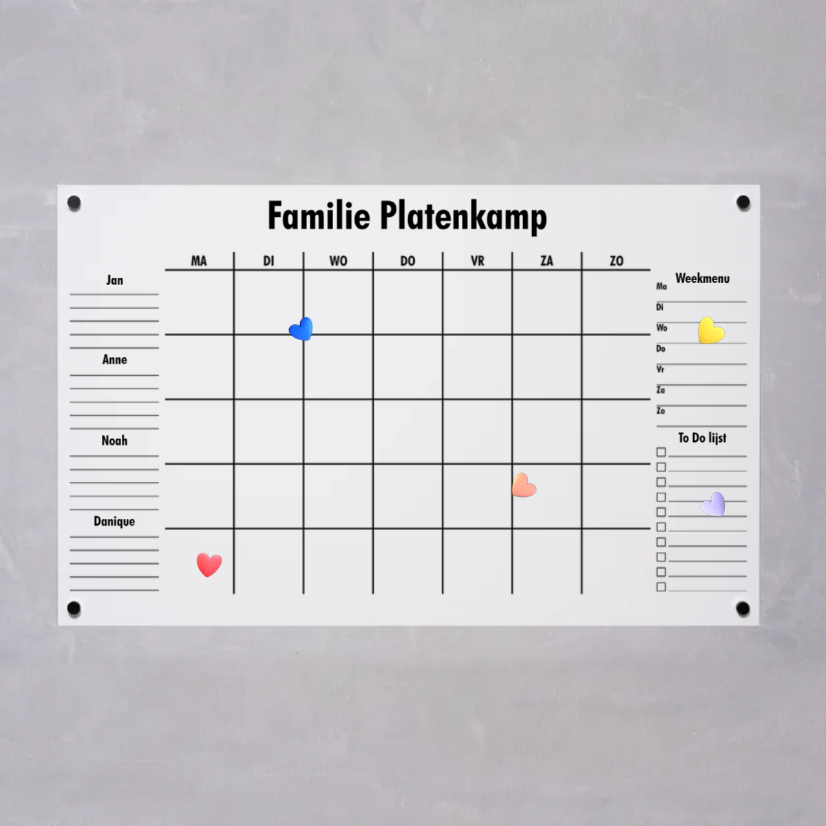 Magnetische Maandplanner