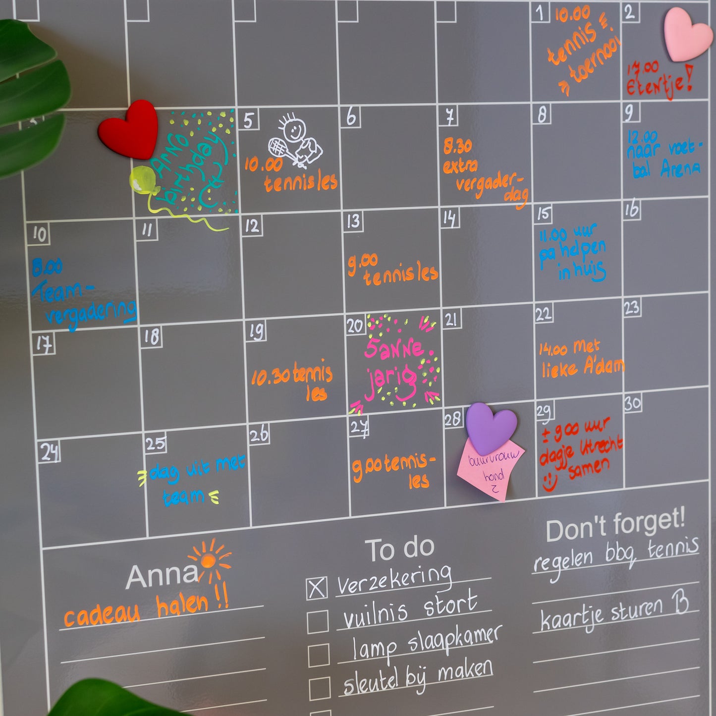 Magnetische Verticale Maandplanner