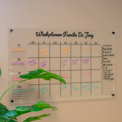 Weekplanner (1 tot 6 personen)