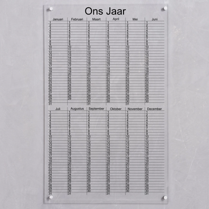 Verticale Jaarplanner