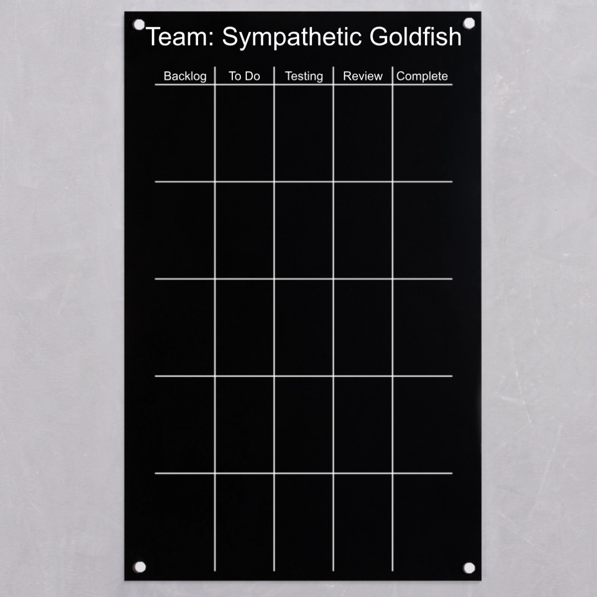 kanban bord verticaal